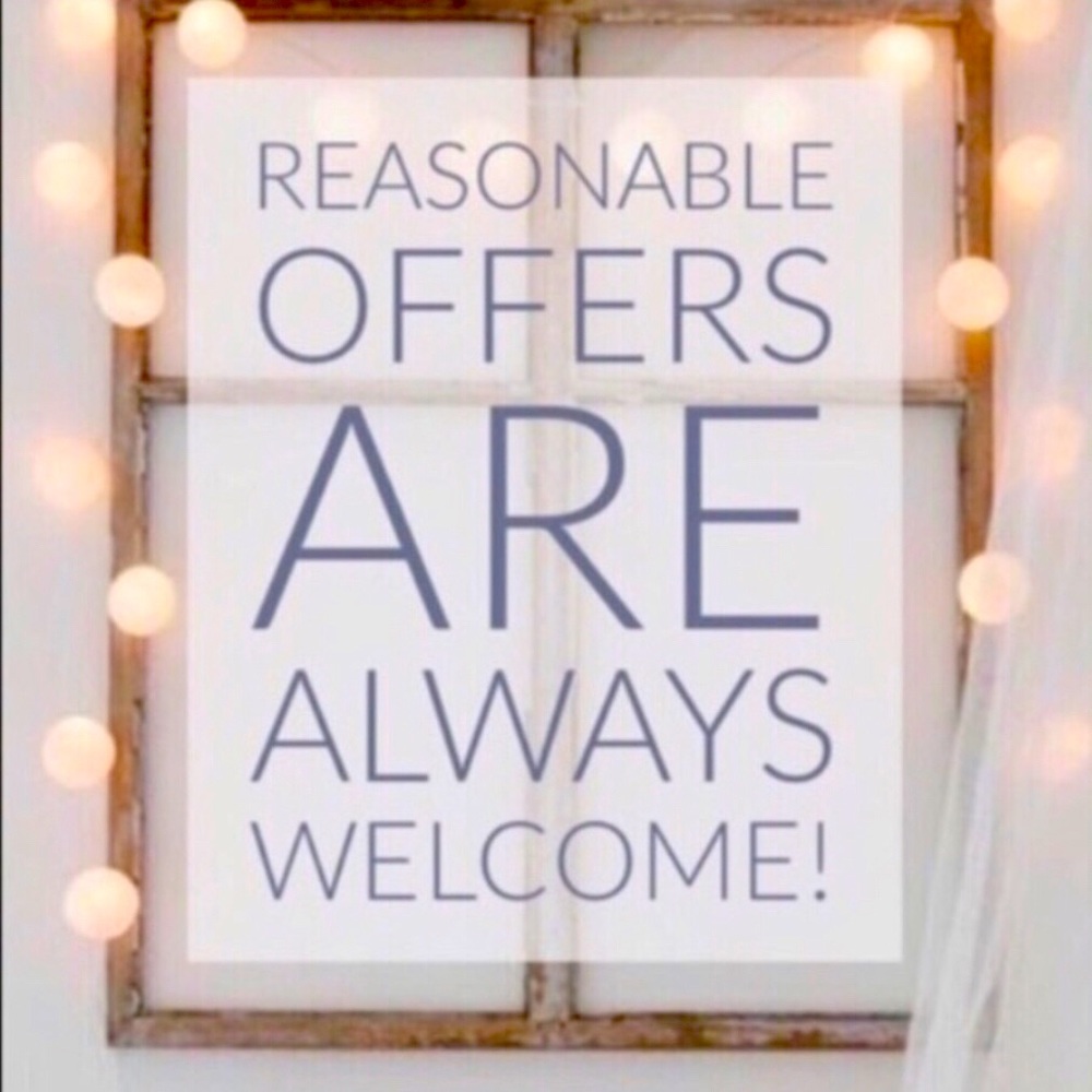 Reasonable offers are always welcomed!